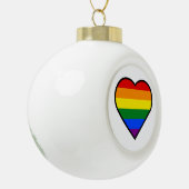 PRIDE HEART KERAMISCHE BAL ORNAMENT (Links)
