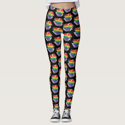 Pride Heart Leggings (Voorkant)