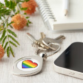 PRIDE HEART SLEUTELHANGER (Zijkant)