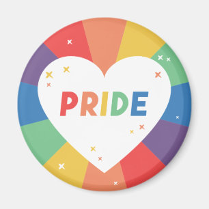 Pride Heart Sparkle Magneet