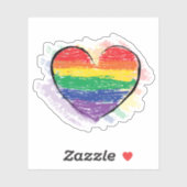 Pride Heart Sticker (Vel)