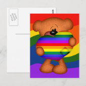 Pride Heart Teddy Bear Briefkaart (Voorkant / Achterkant)