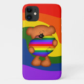 Pride Heart Teddy Bear Case-Mate iPhone Case (Achterkant)