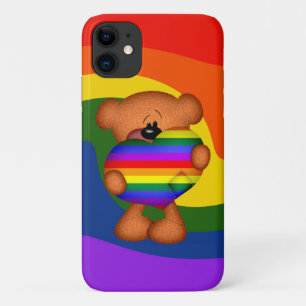 Pride Heart Teddy Bear Case-Mate iPhone Case