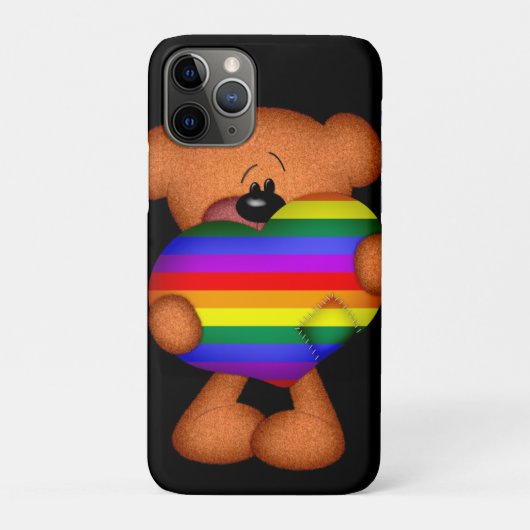 Pride Heart Teddy Bear Case-Mate iPhone Case (Achterkant)