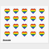 PRIDE HEART VIERKANTE STICKER (Vel)