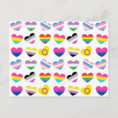 Pride Hearts Briefkaart (Voorkant)