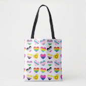 Pride Hearts Canvas tas (Voorkant)