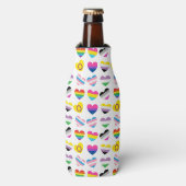 Pride Hearts Cozy Flesjeskoeler (Fles Voorkant)