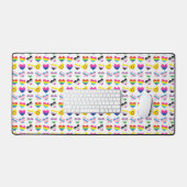Pride Hearts Desk Mat (Keyboard & Muis)