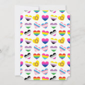 Pride Hearts Flat Wenskaart Kaart (Voorkant)