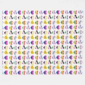 Pride Hearts Fleece Blanket Deken (Voorkant (Horizontaal))
