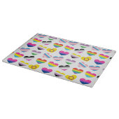 Pride Hearts Glass Cutting Board Snijplank (Hoek)