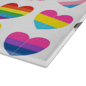 Pride Hearts Glass Cutting Board Snijplank (Hoek)