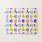 Pride Hearts Jigzaag Puzzle Legpuzzel (Horizontaal)