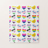 Pride Hearts Jigzaag Puzzle Legpuzzel (Verticaal)