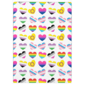 Pride Hearts-klembord Klembord (Achterkant)