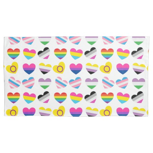 Pride Hearts Kussenslopen (Voorkant-Links)