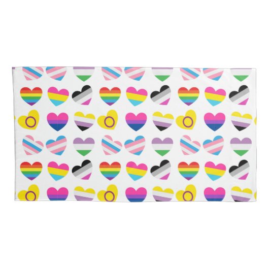 Pride Hearts Kussenslopen (Achterkant-Rechts)