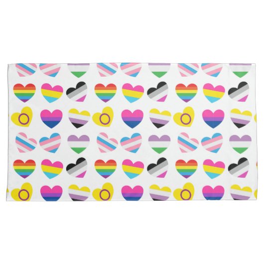 Pride Hearts Kussenslopen (Voorkant-Rechts)
