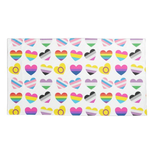 Pride Hearts Kussenslopen (Achterkant-Links)