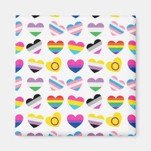 Pride Hearts Magnet
