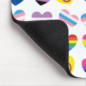 Pride Hearts Mousepad Muismat (Hoek)