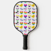 Pride Hearts Pickleball Racket (Achterkant)