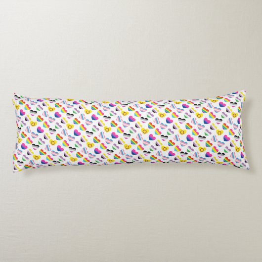 Pride Hearts Pillow Lichaamskussen (Achterkant)