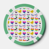 Pride Hearts Poker Chips (Achterkant)