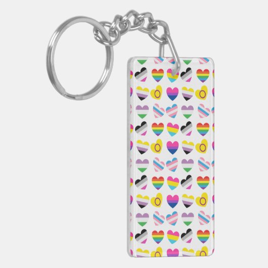 Pride Hearts Sleutelhanger (Voorkant Links)