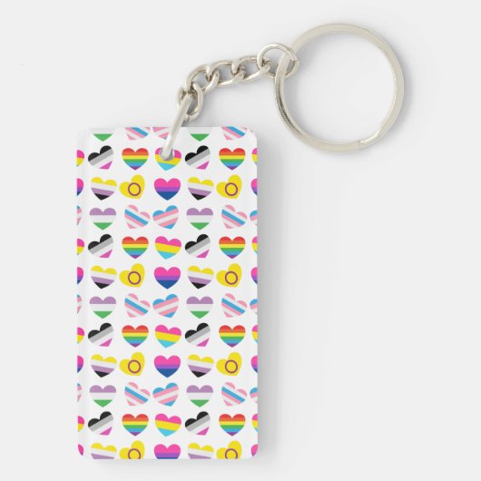 Pride Hearts Sleutelhanger (achterkant)