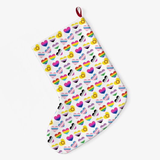 Pride Hearts Stocking Grote Kerstsok (Achterkant (Hangend))