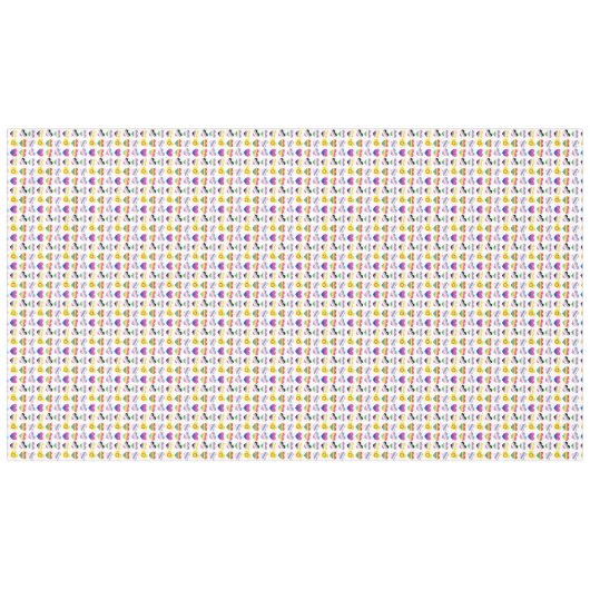 Pride Hearts Tablecloth Tafelkleed (Voorkant (Horizontaal))