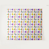 Pride Hearts Tapestry Wandkleed (Voorkant (horizontaal))