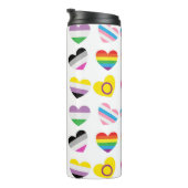 Pride Hearts Thermal Tumbler Thermosbeker (Geroteerd rechts)