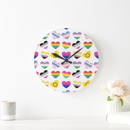 Pride Hearts Wall klok (Huis)