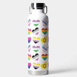 Pride Hearts Water Fles