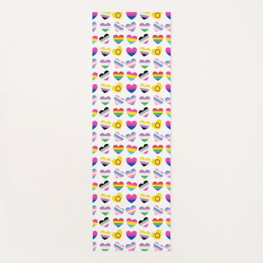 Pride Hearts Yoga Mat (Voorkant)