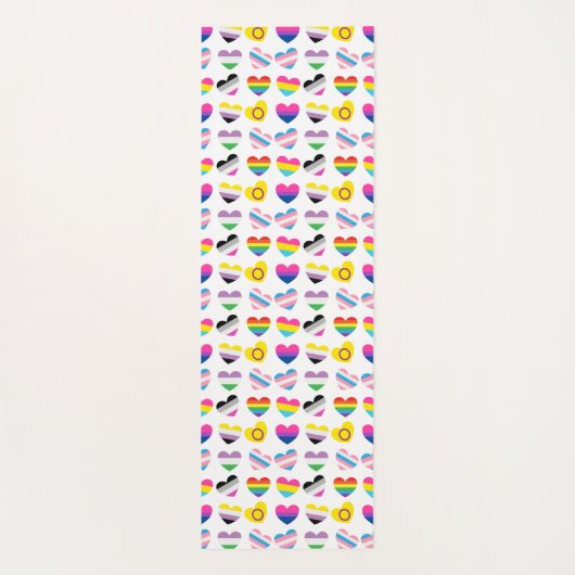 Pride Hearts Yoga Mat (Achterkant)