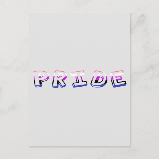 Pride Holo | Genderfluid Pride Postkarte Briefkaart (Voorkant)