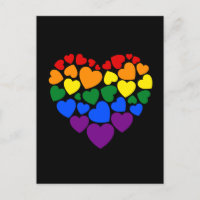 Pride- homoregenboogkleurig hart voor liefde
