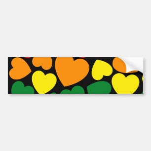 Pride- homoregenboogkleurig hart voor liefde bumpersticker