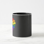 Pride- homoregenboogkleurig hart voor liefde mok (Midden)
