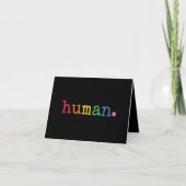 Pride Human LGBT Rainbow LGBTQ Gelijkheid Kaart (Voorkant)