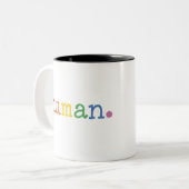 Pride Human LGBT Rainbow LGBTQ Gelijkheid Tweekleurige Koffiemok (Voorkant links)