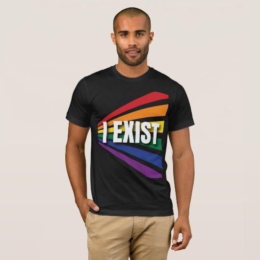Pride I bestaat uit LGBTQIA+-activist en bondgenoo T-shirt (Voorkant volledig)