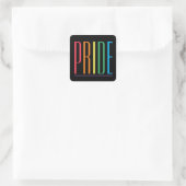 PRIDE II Kleine Vierkante Stickers (Tas)