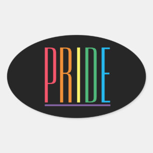 PRIDE II Ovale Stickers