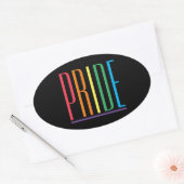 PRIDE II ovale Stickers (Envelop)